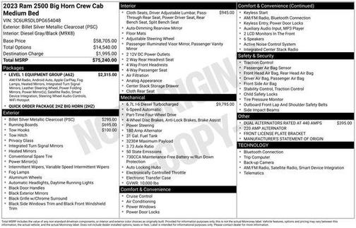 2023 RAM 2500 Big Horn