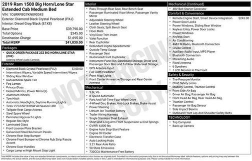 2019 RAM 1500 Big Horn