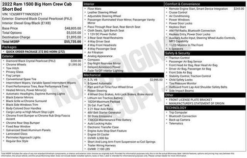 2022 RAM 1500 Big Horn
