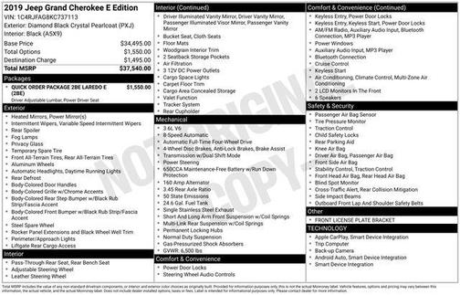 2019 Jeep Grand Cherokee Laredo E