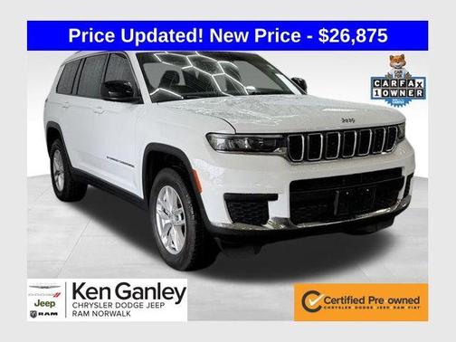 Bright White Clearcoat 2023 Jeep Grand Cherokee L Laredo