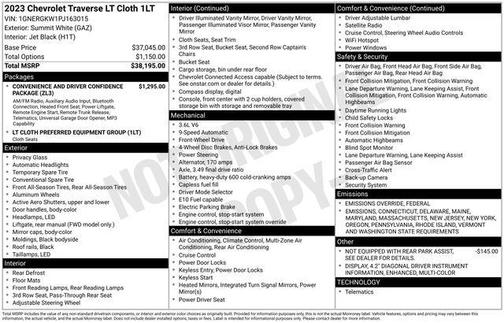 2023 Chevrolet Traverse LT Cloth