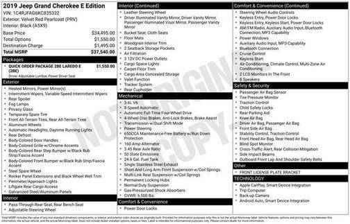 2019 Jeep Grand Cherokee Laredo E