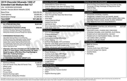 2019 Chevrolet Silverado 1500 LT