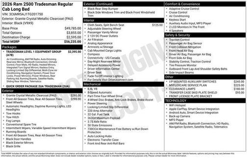 2026 RAM 2500 Tradesman
