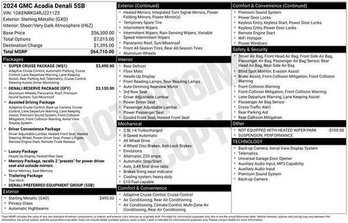 2024 GMC Acadia Denali