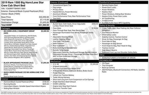 2019 RAM 1500 Big Horn