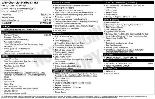 2020 Chevrolet Malibu LT