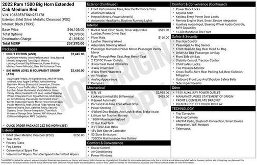 2022 RAM 1500 Big Horn