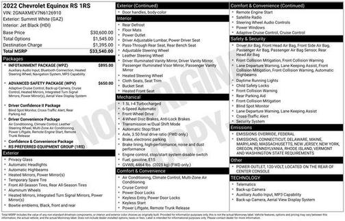 2022 Chevrolet Equinox RS