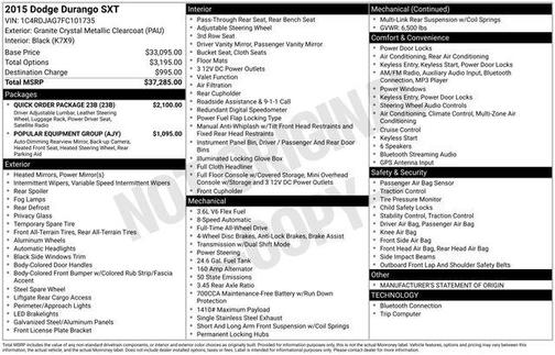 2015 Dodge Durango SXT