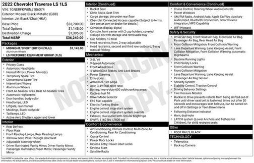 2022 Chevrolet Traverse LS