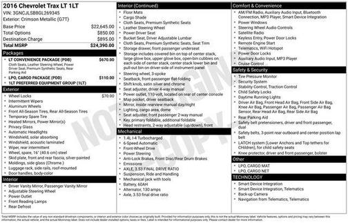 2016 Chevrolet Trax LT