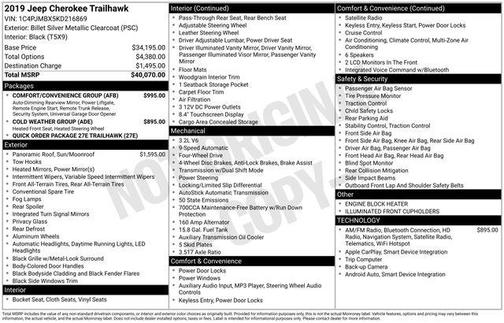 2019 Jeep Cherokee Trailhawk