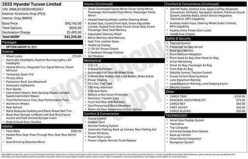 2025 Hyundai TUCSON Limited