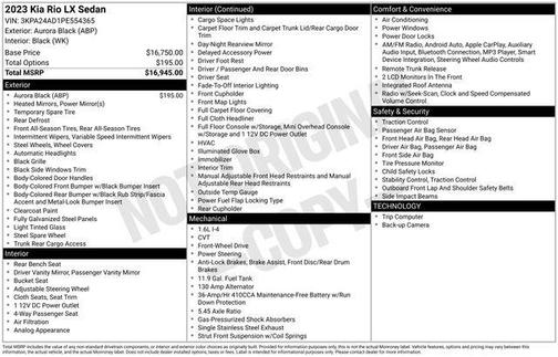 2023 Kia Rio LX