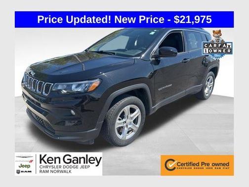 Diamond Black 2023 Jeep Compass Latitude