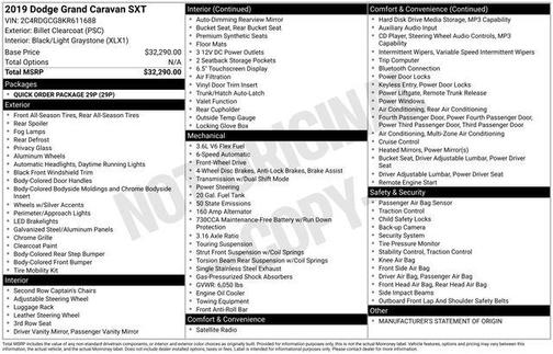 2019 Dodge Grand Caravan SXT