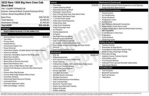 2023 RAM 1500 Big Horn