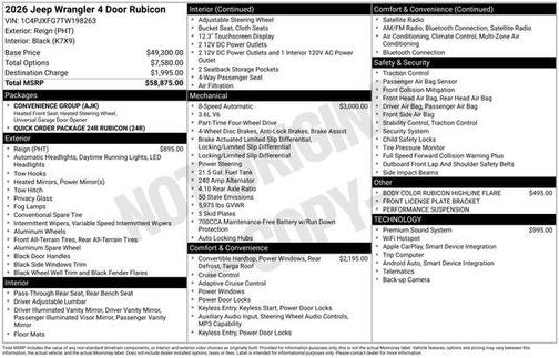2026 Jeep Wrangler Rubicon