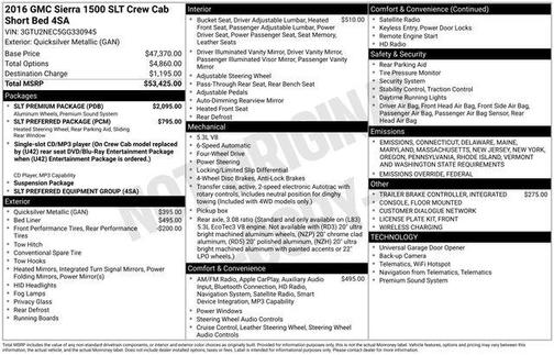 2016 GMC Sierra 1500 SLT