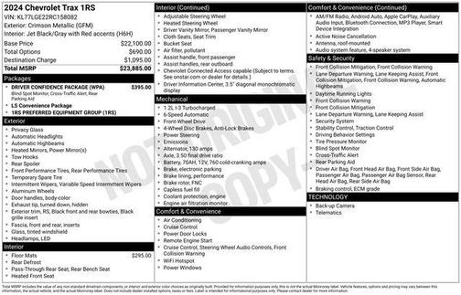 2024 Chevrolet Trax 1RS