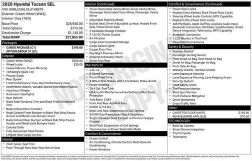 2020 Hyundai TUCSON SEL
