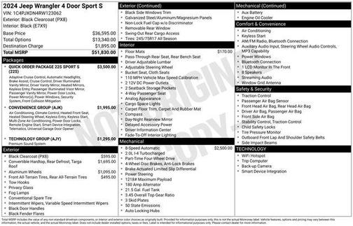 2024 Jeep Wrangler Sport