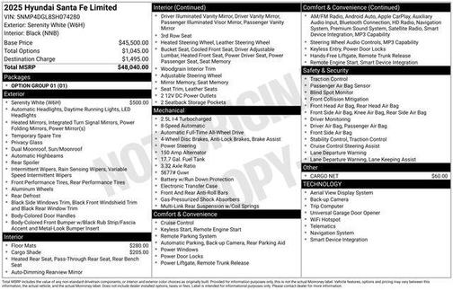 2025 Hyundai SANTA FE Limited