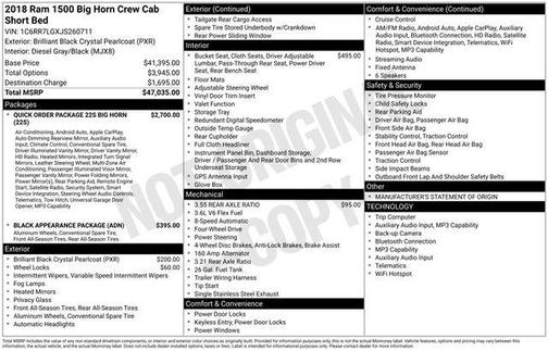 2018 RAM 1500 Big Horn