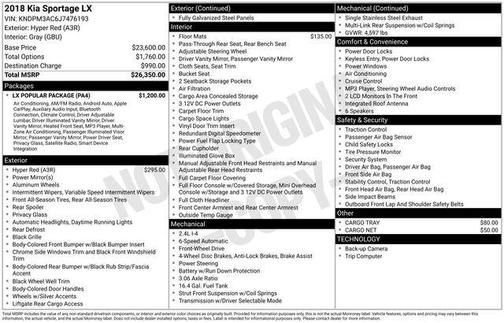 2018 Kia Sportage LX