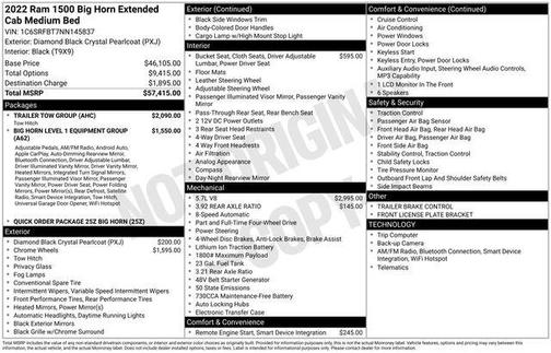2022 RAM 1500 Big Horn