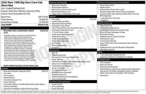 2023 RAM 1500 Big Horn