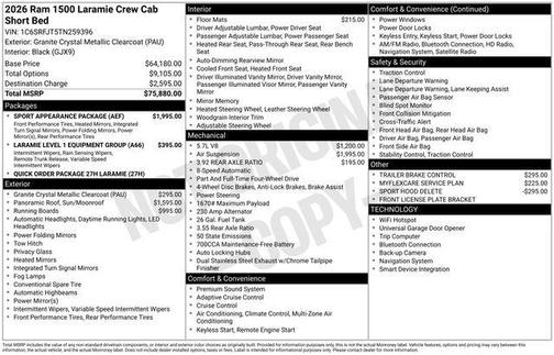2026 RAM 1500 Laramie