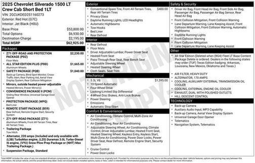 2025 Chevrolet Silverado 1500 LT