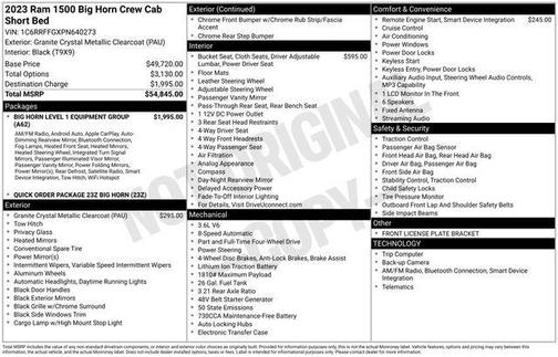 2023 RAM 1500 Big Horn