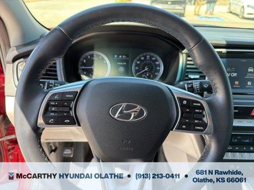 Scarlet Red 2018 Hyundai SONATA Limited