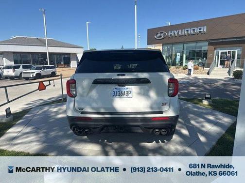 White Metallic 2021 Ford Explorer ST