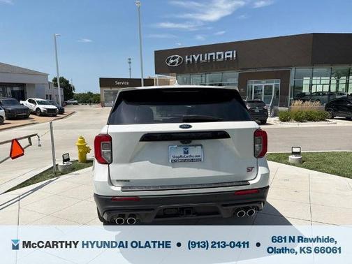 White Metallic 2021 Ford Explorer ST