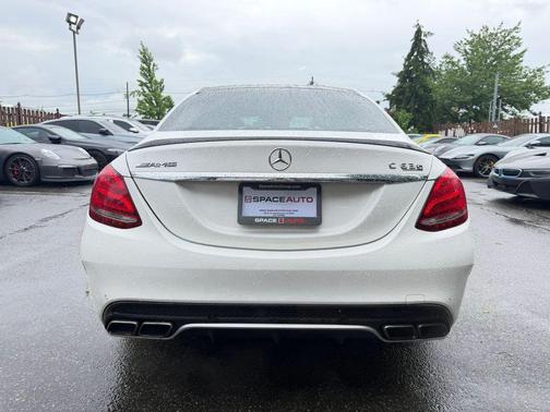 White 2016 Mercedes-Benz C-Class S