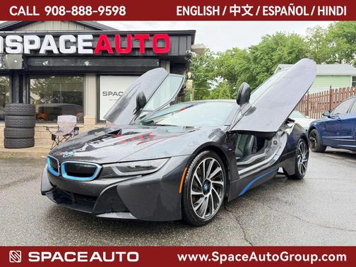 Black 2015 BMW i8 Coupe 2D
