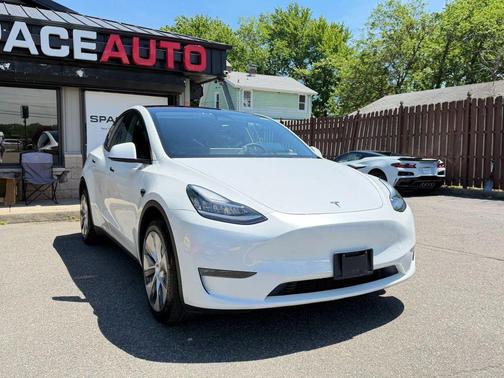 Pearl White Multi-Coat 2023 Tesla Model Y Standard Sport Utility 4D