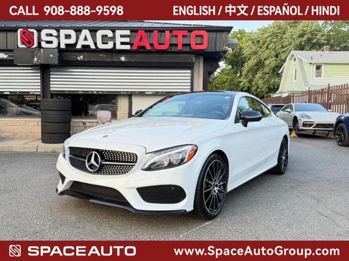 White 2018 Mercedes-Benz C-Class C 300 Coupe 2D