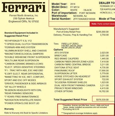 2014 Ferrari FF Coupe 2D