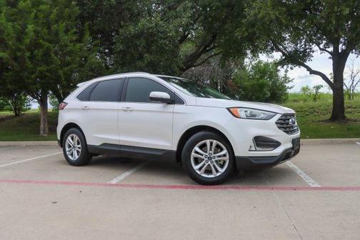 White Platinum Clearcoat Metallic 2019 Ford Edge SEL