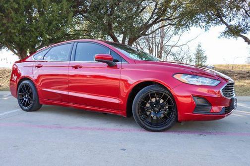 Red 2020 Ford Fusion SE
