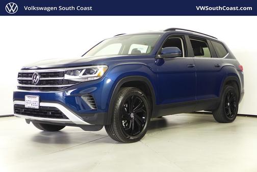 Tourmaline Blue Metallic 2023 Volkswagen Atlas 3.6 SE w/ Technology