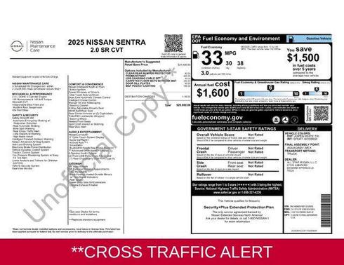 2025 Nissan Sentra SR