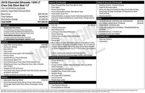 2018 Chevrolet Silverado 1500 1LT