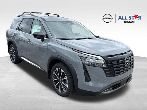 Boulder Gray Pearl 2026 Nissan Pathfinder Platinum